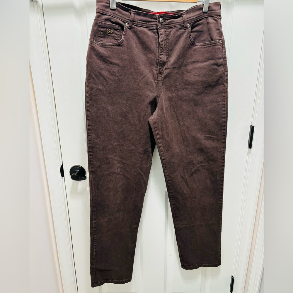 *** Gloria Vanderbilt Brown Casual Jeans